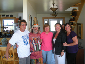 From the left, Mark, Cam, Carol, Jan and Willie. We had journeyed to Nova Scotia to visit Jan and Cam. Mark and Willie on Liahona were our sister ship on trip north